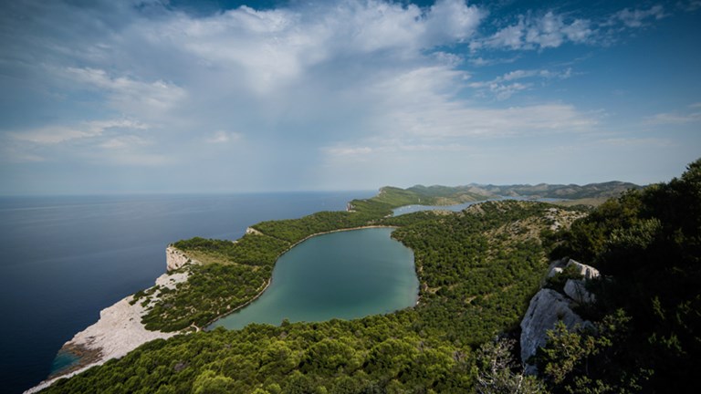 Saltwater (marine) lake Mir