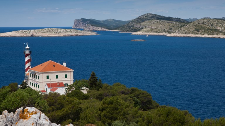 Lighthouse on the island of Sestrica Vela
